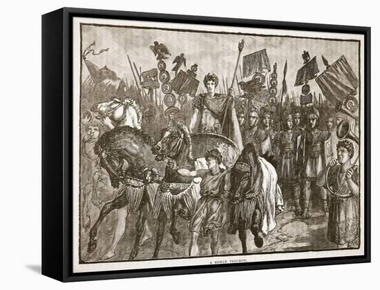 A Roman Triumph (Litho)-English-Framed Stretched Canvas