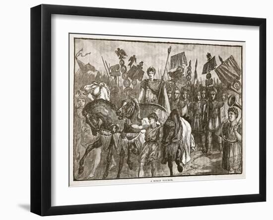 A Roman Triumph (Litho)-English-Framed Giclee Print