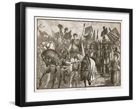 A Roman Triumph (Litho)-English-Framed Giclee Print