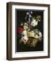 A Romantic Basket of Flowers-Antoine Berjon-Framed Giclee Print