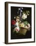 A Romantic Basket of Flowers-Antoine Berjon-Framed Giclee Print