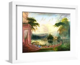 A Romantic Landscape with the Arrival of the Queen of Sheba, C.1830-Samuel Colman-Framed Giclee Print