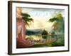 A Romantic Landscape with the Arrival of the Queen of Sheba, C.1830-Samuel Colman-Framed Giclee Print