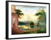 A Romantic Landscape with the Arrival of the Queen of Sheba, C.1830-Samuel Colman-Framed Giclee Print