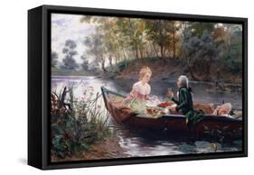 A Romantic Lunch-Maurice Leloir-Framed Stretched Canvas