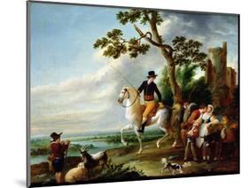 A Romantic Meeting-Louis Joseph Watteau-Mounted Giclee Print
