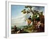 A Romantic Meeting-Louis Joseph Watteau-Framed Giclee Print