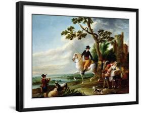 A Romantic Meeting-Louis Joseph Watteau-Framed Giclee Print