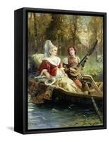 A Romantic Serenade-Cesare Agostino Detti-Framed Stretched Canvas