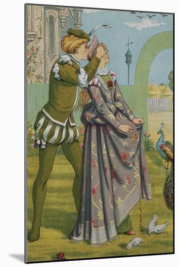 A Romantic Surprise-Walter Crane and Kate Greenaway-Mounted Giclee Print