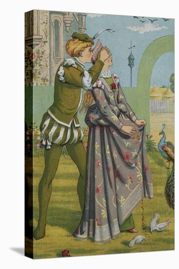 A Romantic Surprise-Walter Crane and Kate Greenaway-Stretched Canvas