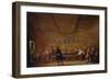 A Room of Game of Billiard at Paris, c. 1725-null-Framed Giclee Print