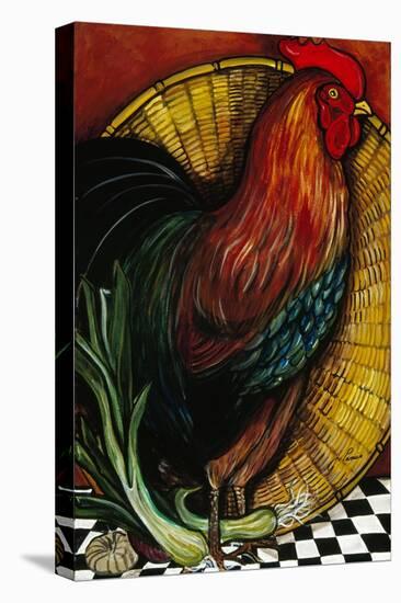 A Rooster in the Kitchen-Jan Panico-Stretched Canvas