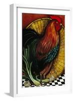 A Rooster in the Kitchen-Jan Panico-Framed Giclee Print