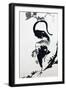 A Rooster Sumi on Paper-Jakuchu Ito-Framed Premium Giclee Print