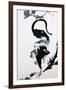 A Rooster Sumi on Paper-Jakuchu Ito-Framed Giclee Print