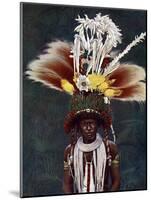 A Roro Chief Dressed for a Ceremonial Dance, Papua New Guinea, 1920-Charles Gabriel Seligman-Mounted Giclee Print