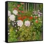 A Rose Hedge-Koloman Moser-Framed Stretched Canvas