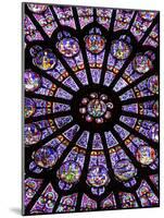 A Rose Window in Notre Dame Cathedral, Paris, France-William Sutton-Mounted Photographic Print