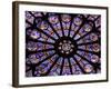 A Rose Window in Notre Dame Cathedral, Paris, France-William Sutton-Framed Photographic Print