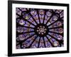 A Rose Window in Notre Dame Cathedral, Paris, France-William Sutton-Framed Photographic Print