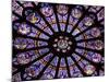 A Rose Window in Notre Dame Cathedral, Paris, France-William Sutton-Mounted Photographic Print