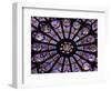 A Rose Window in Notre Dame Cathedral, Paris, France-William Sutton-Framed Photographic Print