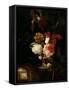 A Rose-Willem van Aelst-Framed Stretched Canvas