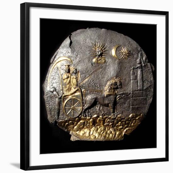 A Round Medallion Plate Describing Cybele, 2th Century BC-null-Framed Photographic Print