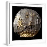 A Round Medallion Plate Describing Cybele, 2th Century BC-null-Framed Photographic Print