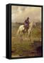 A Roundhead on Horseback-Ernest Crofts-Framed Stretched Canvas