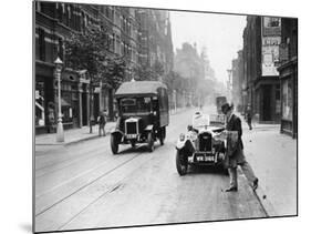 A Rover 1928 10/25 Hp Sports Car Parked in a London Street, 1931-null-Mounted Photographic Print