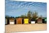 A Row of Beach Changing Huts-Will Wilkinson-Mounted Photographic Print