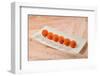 A Row of Laddoos - an Indian Sweet-satel-Framed Photographic Print