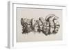 A Row Of Seven Heads Of Classical Heroes and Heroines From the Stories Of Homer.-HW Tischbein-Framed Giclee Print