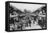 A Row of Shops in Asakusa, Tokyo, 20th Century-null-Framed Stretched Canvas