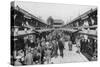 A Row of Shops in Asakusa, Tokyo, 20th Century-null-Stretched Canvas