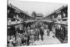 A Row of Shops in Asakusa, Tokyo, 20th Century-null-Stretched Canvas