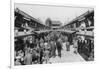 A Row of Shops in Asakusa, Tokyo, 20th Century-null-Framed Giclee Print