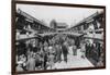 A Row of Shops in Asakusa, Tokyo, 20th Century-null-Framed Giclee Print