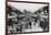 A Row of Shops in Asakusa, Tokyo, 20th Century-null-Framed Giclee Print