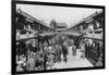 A Row of Shops in Asakusa, Tokyo, 20th Century-null-Framed Giclee Print