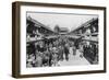 A Row of Shops in Asakusa, Tokyo, 20th Century-null-Framed Premium Giclee Print