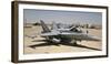 A Row of U.S. Marine Corps F-18 Hornets Await Post-Flight Maintenance-null-Framed Photographic Print