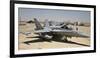 A Row of U.S. Marine Corps F-18 Hornets Await Post-Flight Maintenance-null-Framed Photographic Print