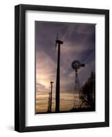 A Row of Wind Turbines-Charlie Riedel-Framed Premium Photographic Print