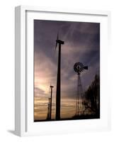 A Row of Wind Turbines-Charlie Riedel-Framed Photographic Print