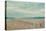 A Row of Wooden Posts on a Beach-Clive Nolan-Stretched Canvas