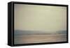 A Row of Wooden Posts on a Beach-Clive Nolan-Framed Stretched Canvas