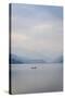 A Rowboat on Phewa Tal (Phewa Lake), Pokhara, Nepal, Asia-Andrew Taylor-Stretched Canvas